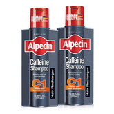 Alpecin C1 caffeine shampoo bottle front showing energized scalp care