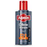Alpecin C1 caffeine shampoo bottle for natural hair growth support