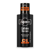 alpecin c1 black edition bottle shown for daily scalp energizing routine.