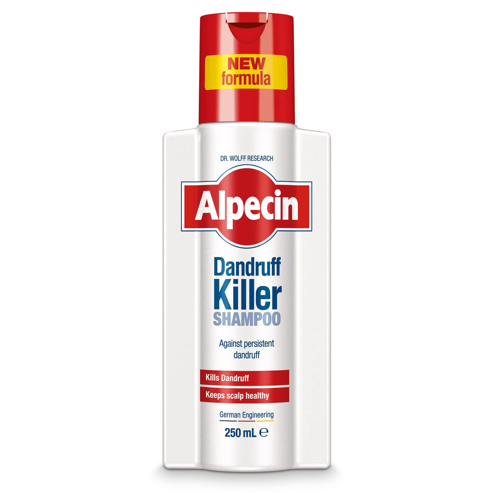 Alpecin Dandruff Killer shampoo bottle for daily scalp care and dandruff control