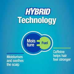 Alpecin Hybrid shampoo bottle pouring for quick morning routine