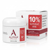 Alpha Skin Care Essential Renewal Cream jar closeup showing creamy texture for smoother skin