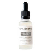 ALPHASCIENCE HA Booster Serum bottle front view showing fragrance-free hydration support.