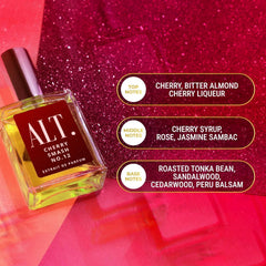 ALT Cherry Smash pour splash, long-lasting fragrance for all-day wear.