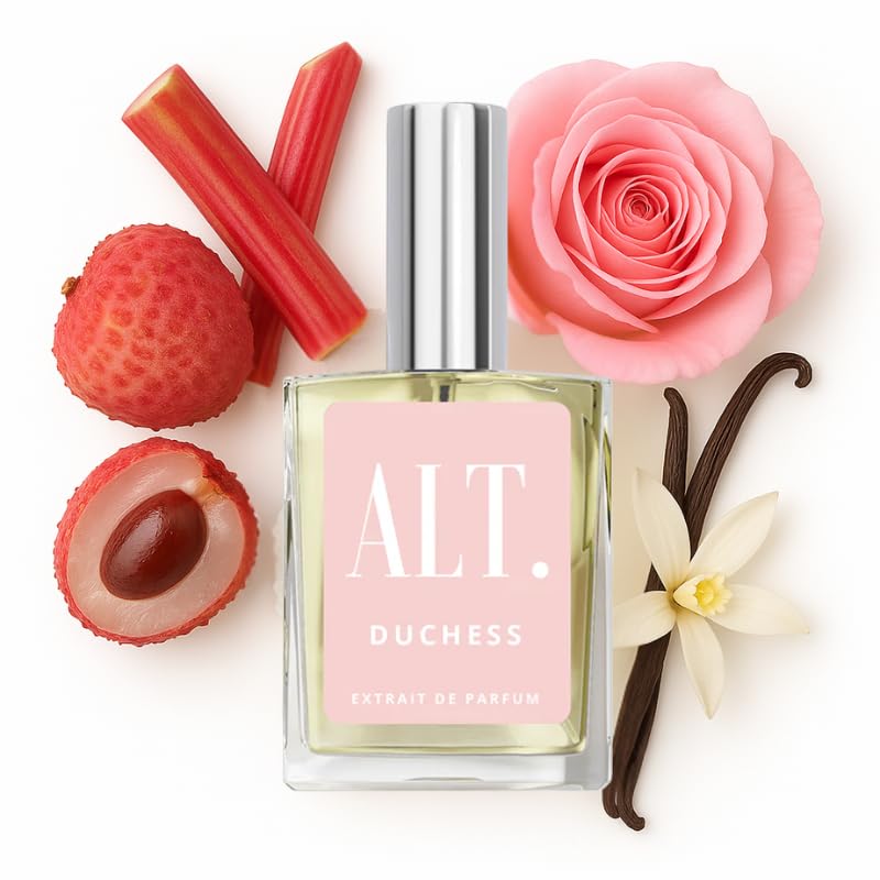 ALT. FRAGRANCES Duchess bottle close-up for day-to-night wear.