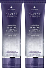Alterna CAVIAR Anti-Aging Leave-In Gelee bottle delivering lightweight hydration for smooth, manageable hair.