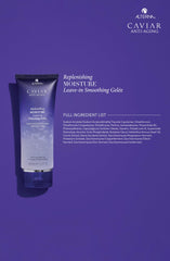 Alterna CAVIAR Anti-Aging Leave-In Gelee applied on wet hair for smoother strands.