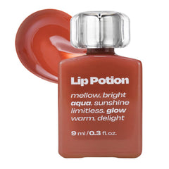 alternativestereo Lip Potion Aqua Glow No.9 Coco Milk hydrates lips with a non-sticky, glass-like shine.
