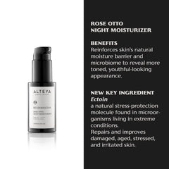 Bulgarian rose oil in the formula nourishes with a subtle aroma