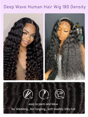 ALYOGA HD transparent lace 13x6 front wig offering breathable wear and invisibility.