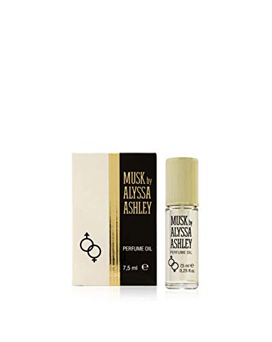 Alyssa Ashley Musk Perfume Oil bottle for on-the-go fragrance touch-ups.