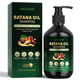 AMOADO Batana Oil Shampoo bottle for energizing cleanse for thinning hair.