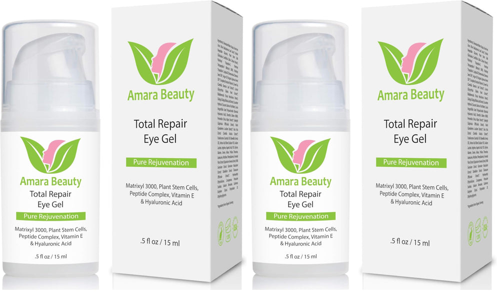Amara Beauty Eye Cream Gel pack 2 front view for refreshed eyes.