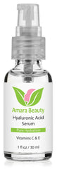 Amara Beauty Hyaluronic Serum texture silky finish after application