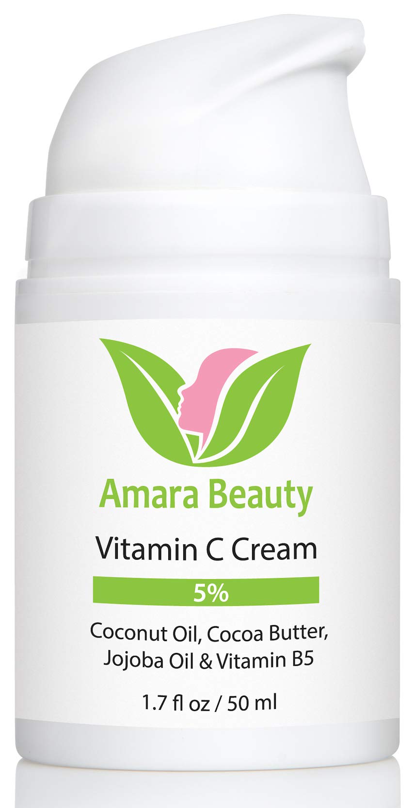 Amara Beauty Vitamin C Cream bottle shows daily hydration for soft skin.