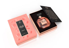 AMARAN PARFUMS Oxana Sugar EDP cap close-up showing sleek bottle detail.