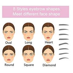 Amariver eyebrow stencils with durable plastic design