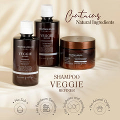 Aloe leaf detail highlighting plant-based ingredients in Veggie Refiner Shampoo.