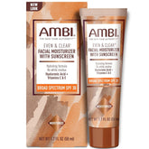 Ambi Even & Clear SPF 30 bottle front showing daily protection for even complexion