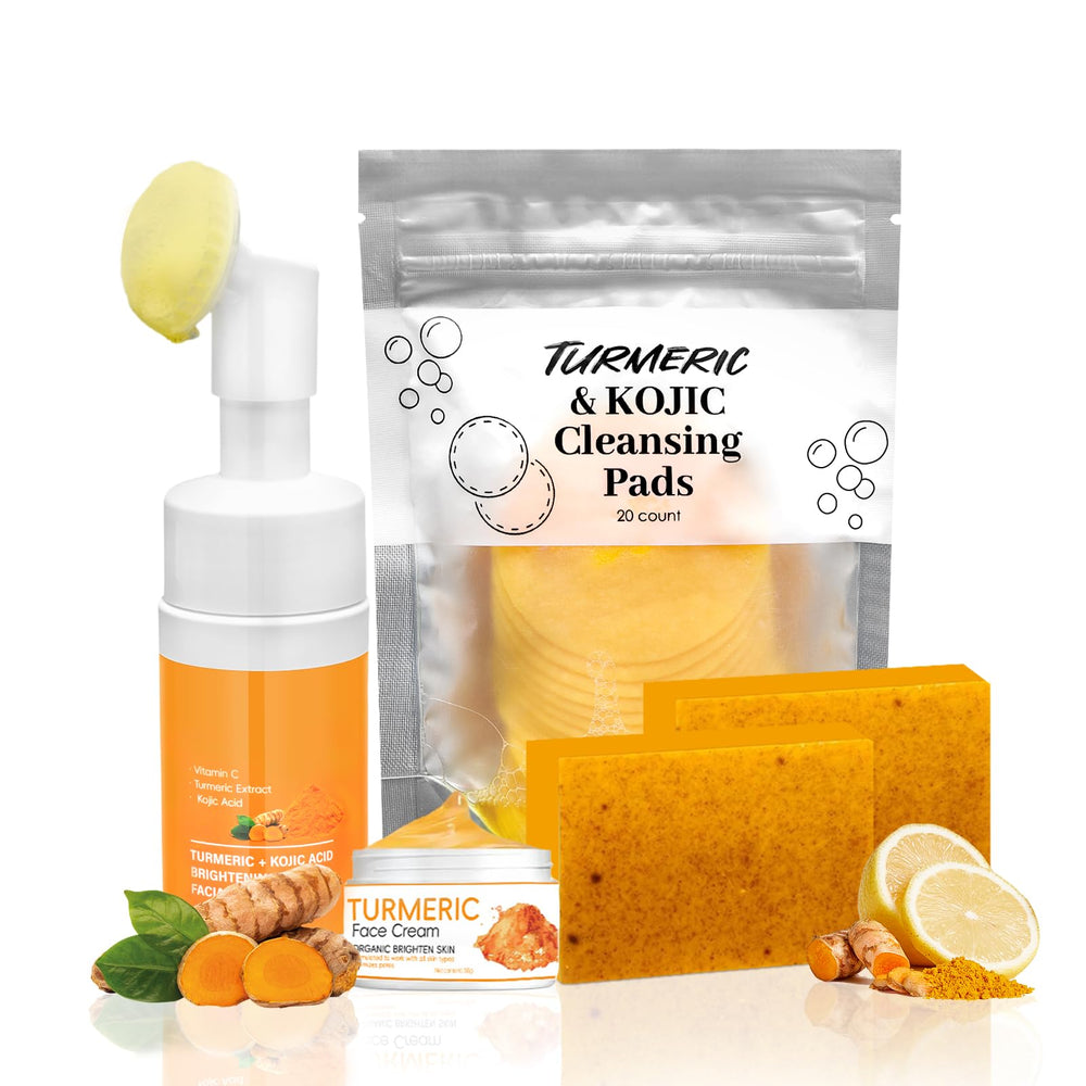 Amdele Turmeric Wash with Brush for daily cleansing and refreshed skin.