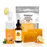 Amdele Turmeric Wash & Care foaming cleanser bottle for deep cleansing and clarity