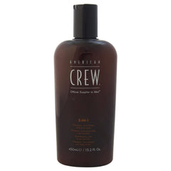 AMERICAN CREW 3-in-1 bottle pour for efficient grooming and rinsing.