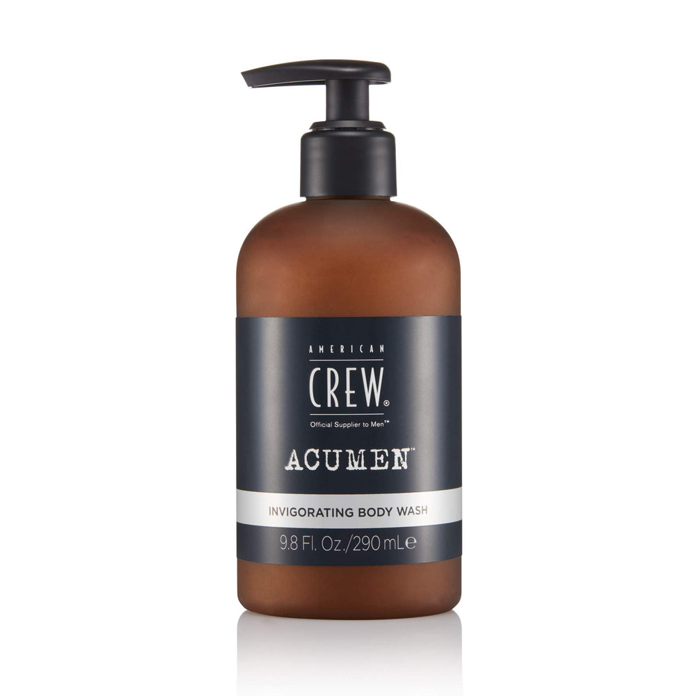 American Crew Acumen Cranberry Body Wash bottle ready to cleanse and invigorate.
