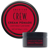 American Crew Hair Cream Pomade jar showing the 3 oz packaging for natural hold.