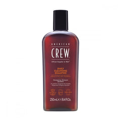 American Crew moisturizing shampoo bottle highlighting oil-control for oily hair