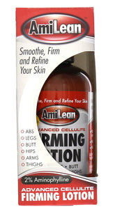 AmiLean cellulite cream bottle demonstrates the powerful anti-fat formula for smoother skin