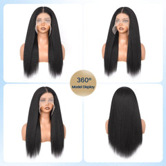 Aminow Kinky Straight synthetic yaki texture feels natural