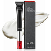 AMIRO crème yeux avec lumière rouge pour hydratation ciblée et raffermissement.