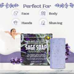 Amish Farms Sage Soap Bar features ground sage for light exfoliation.