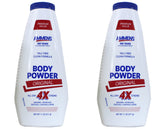 AMMENS Body Powder Original bottle highlighting talc-free formula and all-day protection.