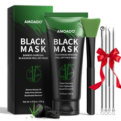 AMOADO blackhead remover mask jar showing deep cleansing for clearer pores.