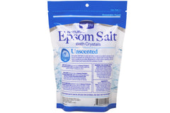 Amoray Premium Epsom Salt dissolving in warm water to ease muscle tension.