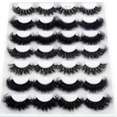 AMSDCN 14-16 pair fluffy mink lashes collection for versatile daily and evening looks.