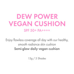 Amuse Seoul Dew Power Cushion 24h coverage swatch preserves natural radiance