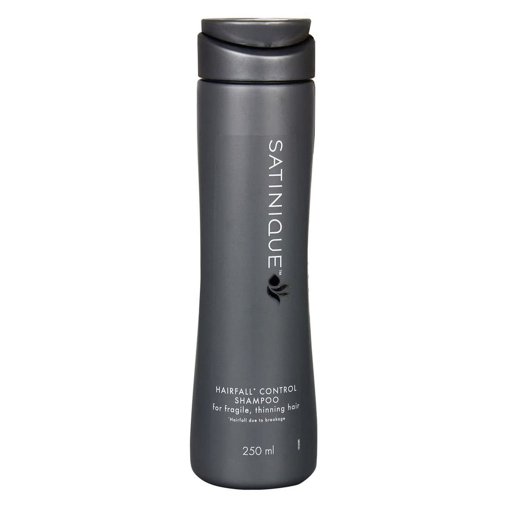 Amway Satinique Hairfall Control Shampoo bottle front view for hairfall control routine