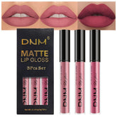 AMY'S DIARY 3Pcs matte rose-pink lipsticks swatches for versatile looks.