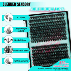 AMZGIRL LASH 60D-80D clusters for versatile at-home looks