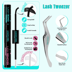 AMZGIRL Lash Applicator Tools Set for simple home application.
