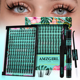 AMZGIRL LASH manga lash clusters kit 168pcs for lightweight natural volume