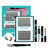 AMZGIRL LASH Daybreak clusters kit for easy at-home lash extensions