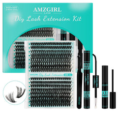AMZGIRL LASH extension kit 320pcs for versatile looks.