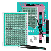 AMZGIRL LASH Lash Clusters Kit packaging shows the complete at-home set.