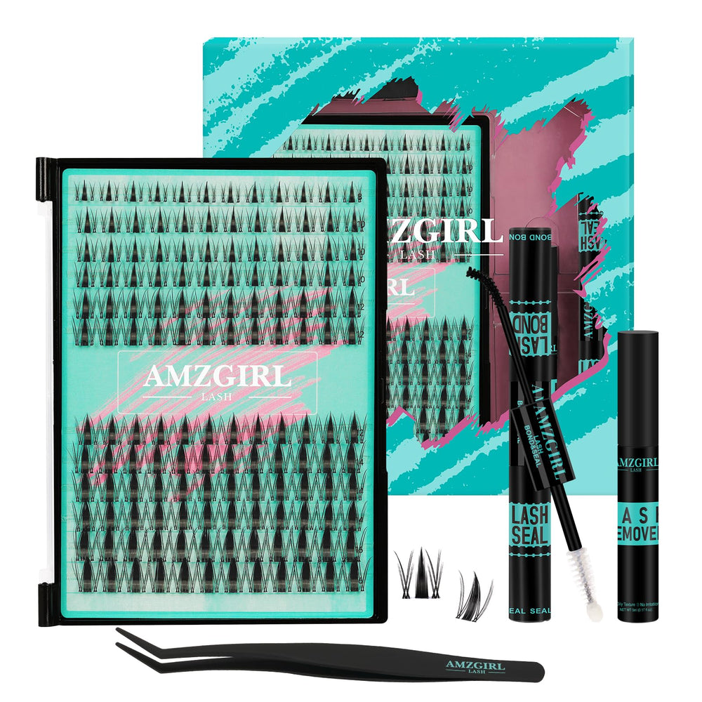 AMZGIRL LASH manga clusters 144pcs for fuller, natural-looking lashes.