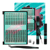 AMZGIRL LASH manga clusters 144pcs for fuller, natural-looking lashes.