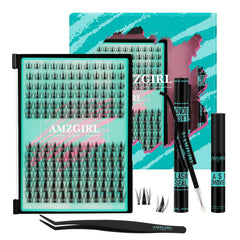 AMZGIRL LASH manga clusters 144pcs for fuller, natural-looking lashes.