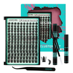 AMZGIRL LASH manga clusters kit 140pcs for anime-inspired wide-eyed looks